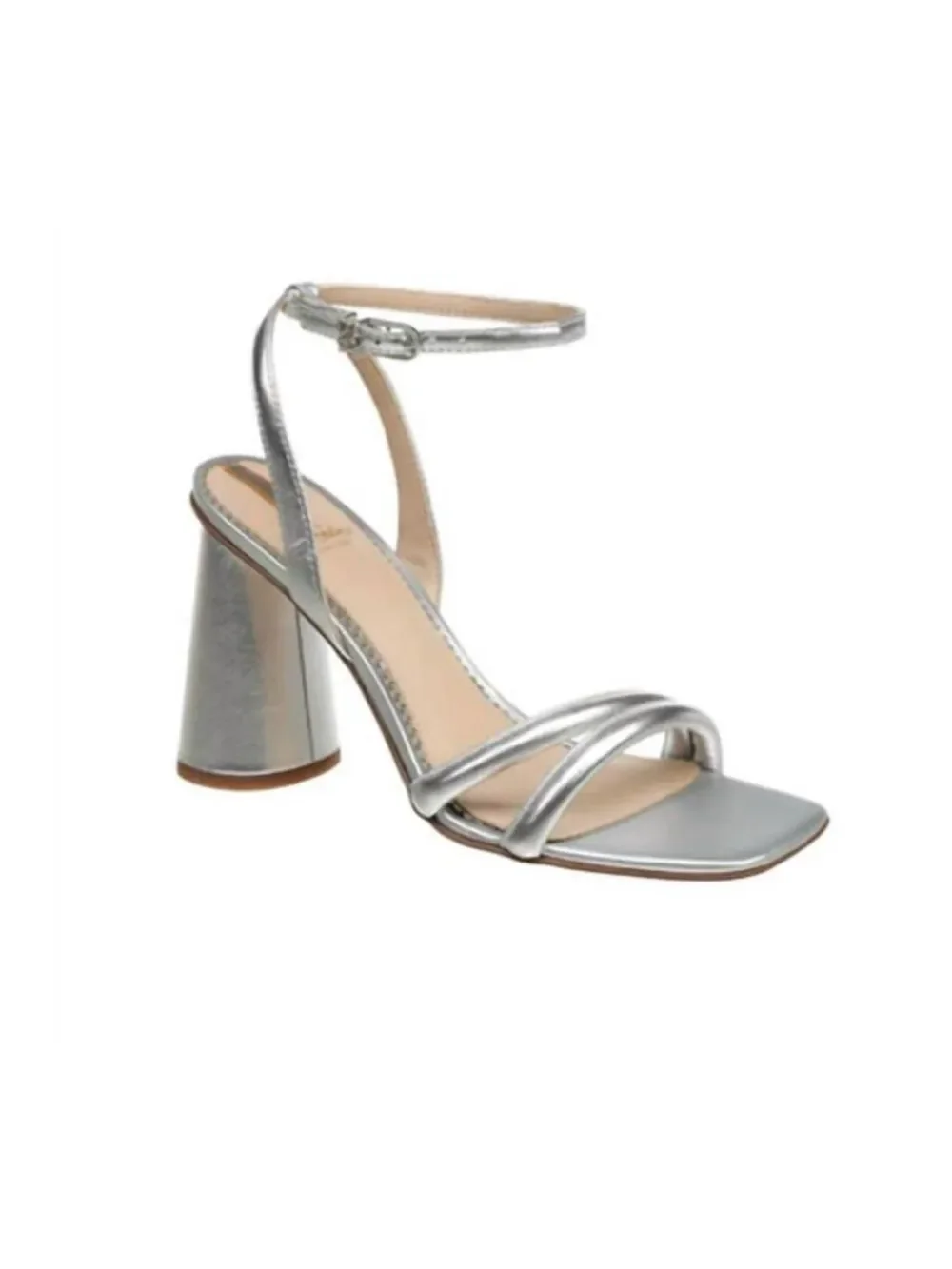 Sam Edelman Kia Sandals in Silver Leather Size 10 ~ New No Box